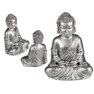 OOTB Sitzende Deko-Figur Buddha ca. 14 x 11 cm