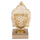 OOTB Goldener Metall-Teelichthalter mit Holzfuss
