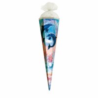 Motiv-Schultüte Delfine 50cm eckig Tüllverschluss