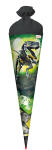 Motiv-Schultüte Robo-Rex 70cm rund Rot(h)-Spitze Filzverschluss Folie
