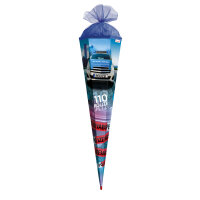 Motiv-Schultüte Polizei 110 85cm eckig Rot(h)-Spitze...