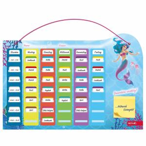 Roth Stundenplan im A3 Format mit Klipp&Klar Tagesfarben, Klebenotizen