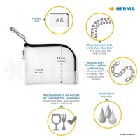 Herma Universaltasche Etui A6+ 19 x 14 cm grün