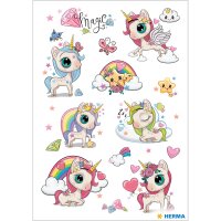 Herma Sticker MAGIC Verzaubertes Einhorn Transpuffy 1 Bl