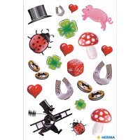 Herma Sticker DECOR Glückssymbole beglimmert 1 Bl
