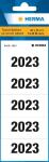 Jahreszahlen 2023 für Ordner, 60 x 26 mm, weiß, permanent haftend