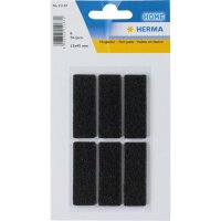 Herma Filzgleiter 15 x 45 mm schwarz 8 Stück