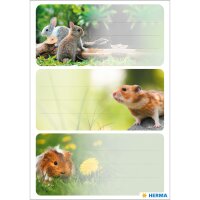 Herma Schuletiketten 76 x 35 mm Nagetiere 3 Bl 9 Etik.