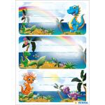 Herma Schuletiketten 76 x 35 mm Dinos 3 Bl 9 Etik.