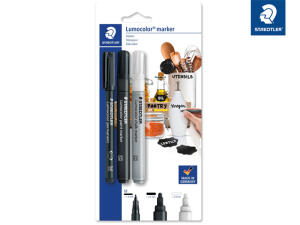 Staedtler Marker Set Lumocolor 3St BK