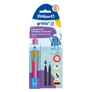 Pelikan Tintenschr.griffix T2LPL LovelyPink für Linkshänder FaltschachtelBliste