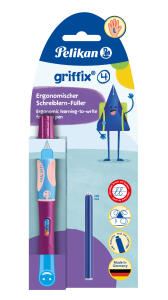 Pelikan Füllhalter griffix P2SBL SweetBerry für Linkshänder FaltschachtelBliste
