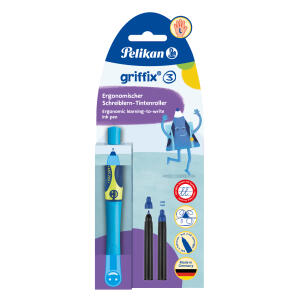 Pelikan Tintenschr.griffix T2NBL NeFrBlue L für Linkshänder FaltschachtelBliste