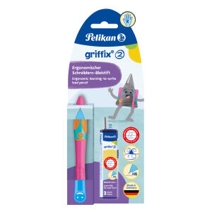 Pelikan Bleistift griffix B2LPR LovelyPink für Rechtshänder FaltschachtelBlist