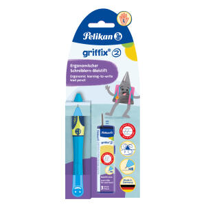 Pelikan Bleistift griffix B2NBL NeFrBlue L für Linkshänder Faltschachtelbliste