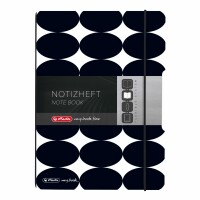 Herlitz Notizheft flex A5/40 Blatt punkt. Just Black FSC Mix