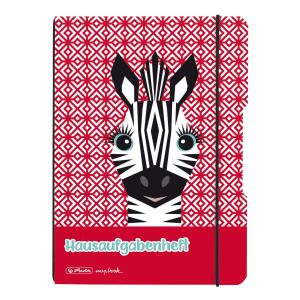 Herlitz Aufgabenheft flex PP A5/48 Blatt Cute Animals Zebra FSC Mix