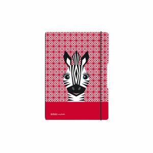 Herlitz Notizh.flex A6/40 Blatt punkt. Cute Animals Zebra FSC Mix