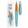 Herlitz Schulfüllhalter my.pen M-Feder türkis/orange M