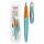 Herlitz Schulfüllhalter my.pen L-Feder türkis/orange L