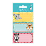 Herlitz Buchetiketten Cute Animals FSC 3 Bogen á 3...
