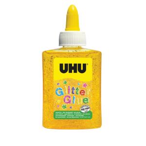 UHU Glitter Glue Flasche 88,5ml/90g gelb