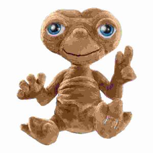 SCHMIDT SPIELE  Plüsch E.T.  Der Außerirdische 24 cm, E.T. - Der Außerirdische, festgestopfte Figur für Sammler,, aufwendige Verarbeitung mit Logo-Stickerei,, Schmidt Spiele