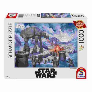 Schmidt Spiele 59952 Thomas Kinkade, Lucas Film, Star Wars, The Battle of Hoth, 1.000 Teile Puzzle, bunt