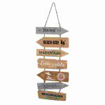 RIFFELMACHER  Hängedeko Strand  16×50cm braun,...