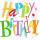 BRAUN & COMPANY  Servietten 33x33cm  Birthday Dance, 3-lagig, 20 Stück, Partytime, Braun & Company