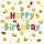 BRAUN & COMPANY  Servietten 33x33cm  Happy Birthday Smileys, 3-lagig, 20 Stück, Atelier, Braun & Company
