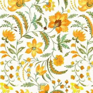 BRAUN & COMPANY  Servietten 33x33cm  Paisley Flower gelb, 3-lagig, 20 Stück, Atelier, Braun & Company