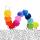 BRAUN & COMPANY  Servietten 33x33cm  Bunte Raupe, 3-lagig, 20 Stück, Partytime, Braun & Company