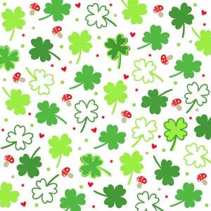 BRAUN & COMPANY  Servietten 33x33cm  Lucky Day, 3-lagig, 20 Stück, Partytime, Braun & Company