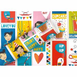 BRAUN & COMPANY  Geschenkpapier 70cmx2m  Celebrate, Braun & Company