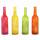 SCHLARAFFENLAND  LED Glasflasche Torno  D7,5x29cm 4fach sortiert, LED Deko Glasflasche mit Schmetterlingsmotiv, 7 Micro LED,, 4 Farben sortiert: pink, grün, gelb, orange, Timerfunktion, 6 Stunden, 3x AAA Batterien erforderlich, nicht enthalten,, TÜV AT ge