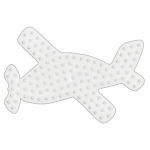 HAMA - Abdeckplatte "Flugzeug" - Bügelperlen Größe Midi - Bastelarbeit