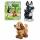 Hama Perlen 3253 Kleines Geschenk-Set 3D Hund und Katze mit ca. 2.500 bunten Midi Bügelperlen mit Durchmesser 5 mm, Stiftplatte, inkl. Bügelpapier, kreativer Bastelspaß für Kinder und Jugendliche