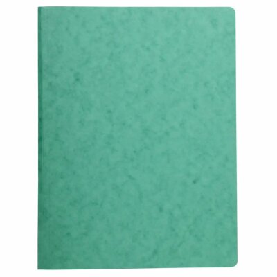 Exacompta 240195E Schnellhefter (aus 425g/qm Karton mit Federmechanik, ideal für DIN A4, Format 24 x 32 cm, für gelochte Dokumente) 1 Stück grün