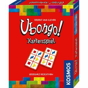 KOSMOS Ubongo - Kartenspiel, das beliebte Brettspiel als Kartenspiel, für 2 bis 4 Personen, ab 8 Jahre, fördert logisches Denken, Familienspiel, Gesellschaftsspiel, Reisespiel, Geschenk, Mitbringsel