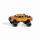siku 2358, Dodge RAM 1500 mit Ballonreifen, Spielzeug-Auto, 1:50, Metall/Kunststoff, Schwarz/Orange, Wechselbare Räder, Tür, Motorhaube und Heckklappe zum Öffnen