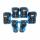 Best Sporting Schützer Set HQ für Kinder I Ellenbogenschoner / Handrückenschoner / Knieschoner in Größe M I hochwertiges Skater Schützer Set in Blau/Schwarz I Robustes Schonerset