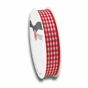 Pattberg GmbH NEU Seidenband Vichy, B: 15mm L: 4m, Rot