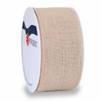 Geschenkband 40mmx2 m Leinen natur, Kunststoffspule zu...