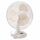 Tischventilator D30cm 3 Stufen 45W weiß, oszillierend, 150cm Kabellänge, 220-240V, 50Hz,