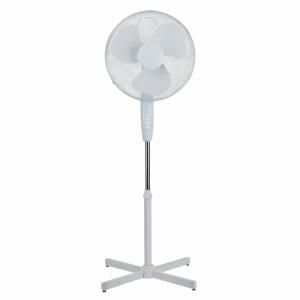 Standventilator 100cm D40cm 3 Stufen 45W weiß, Höhe: 100-125cm, Kabellänge 150cm, 220-240V, 50Hz,
