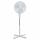Standventilator 100cm D40cm 3 Stufen 45W weiß, Höhe: 100-125cm, Kabellänge 150cm, 220-240V, 50Hz,