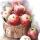 Servietten 33x33cm Pommes Rouges, 3-lagig, 20 Stück, ti-flair
