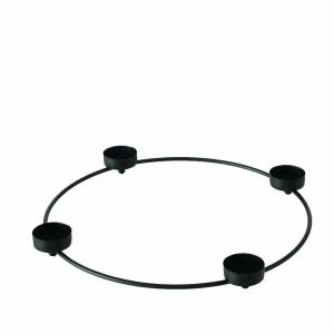 Teelichthalter Ronda 30cm schwarz