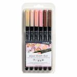 LYRA L6521062 Aqua Brush Duo Brauntöne, Set mit 6...